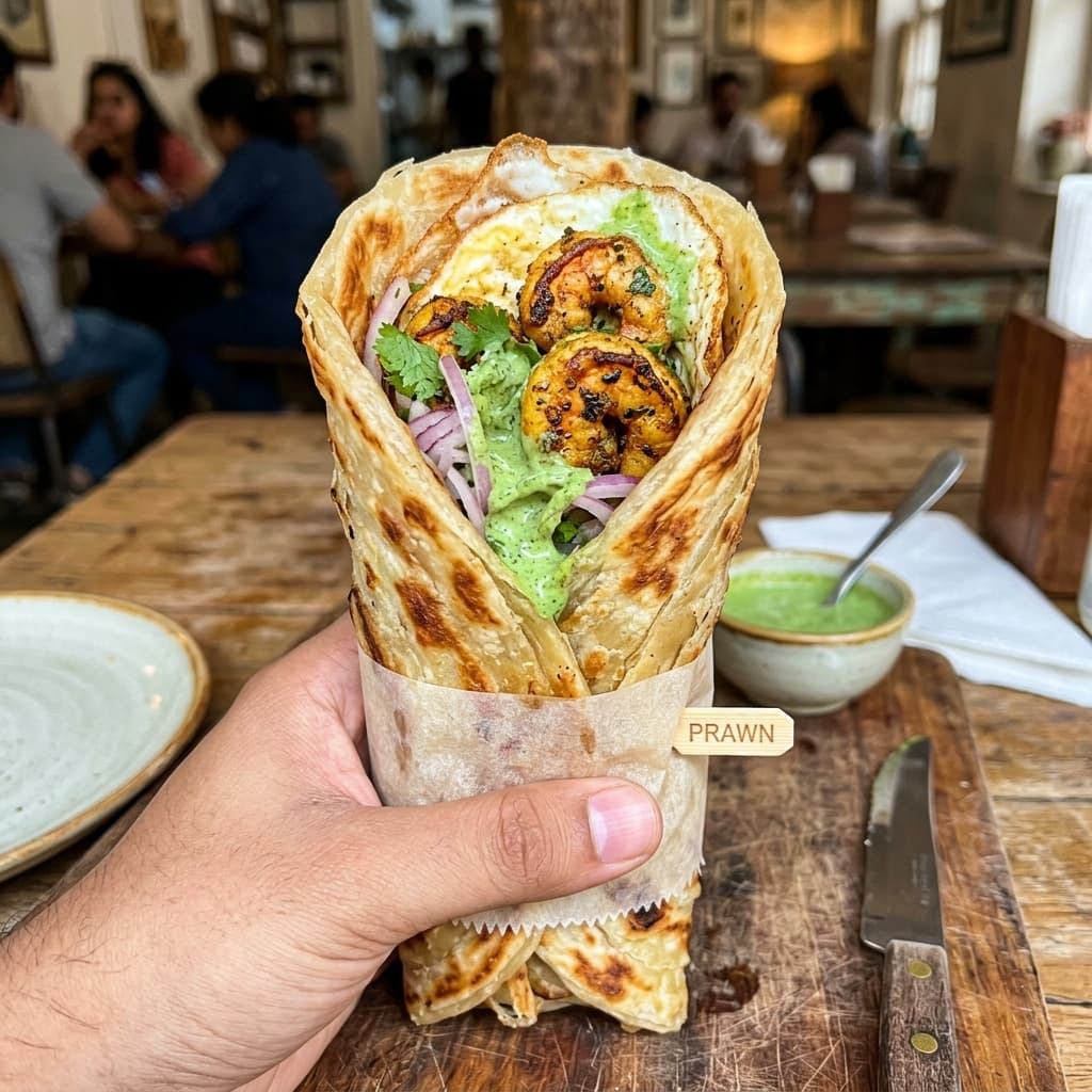 Egg Prawn Roll